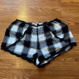 Victoria's Secret Love Plaid Pajama Shorts